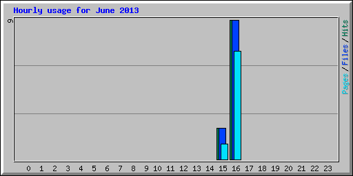 Hourly usage for June 2013